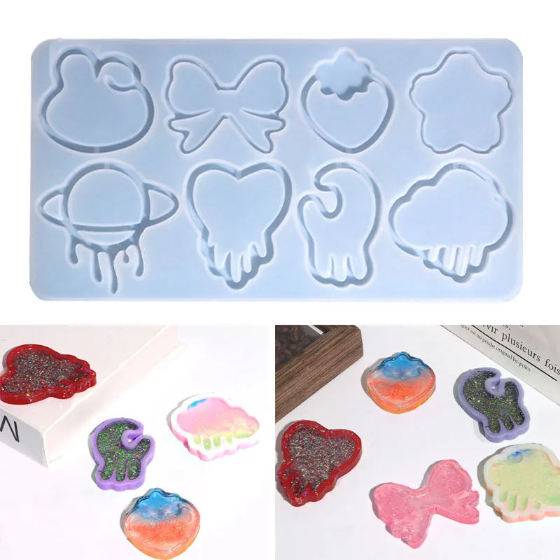 

Handcraft Moon Heart Sakura Shaped Silicone Epoxy Resin Mold Pendant Earrings Jewelry Tool Jewelry Accessories