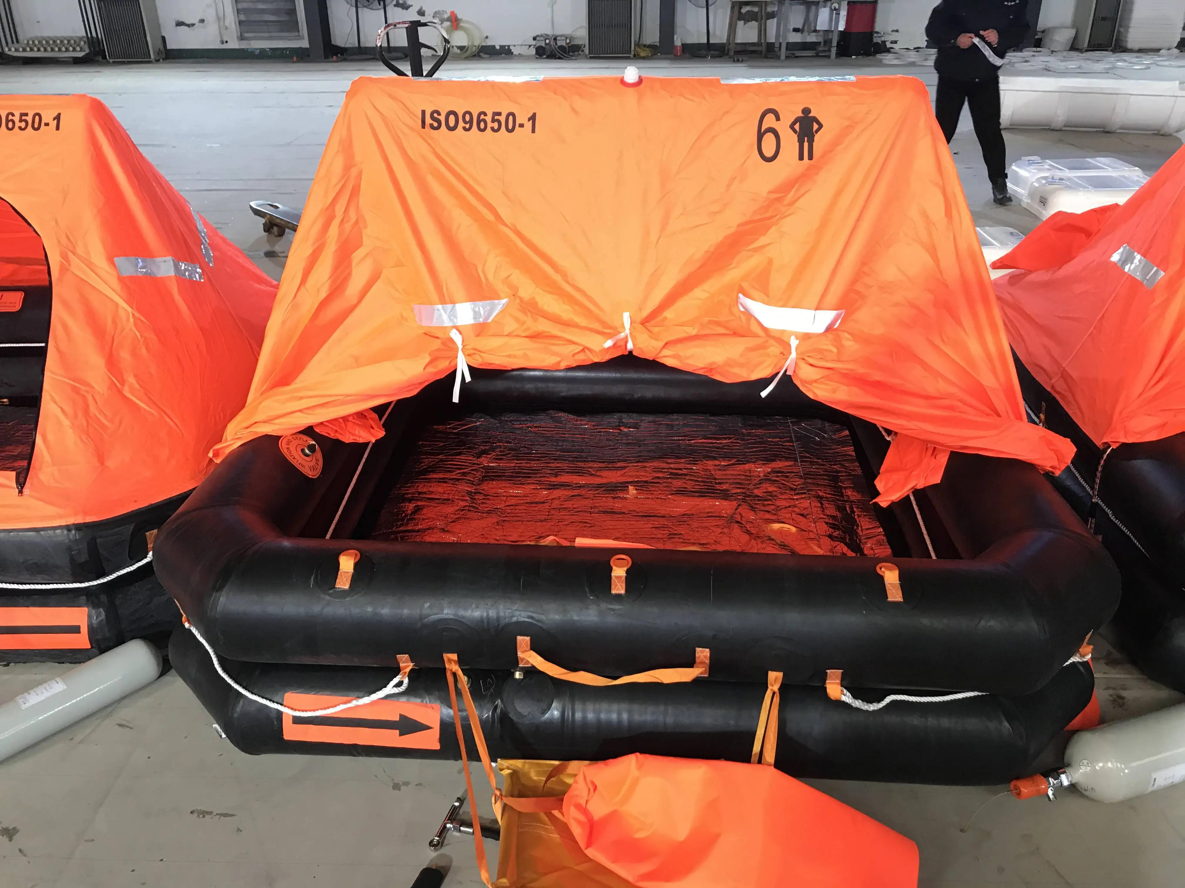 TP-A Throw-Over Inflatable Life Raft SOLAS A/B Pack GRP Container 6/10/15/20/25 Persons Marine Liferaft