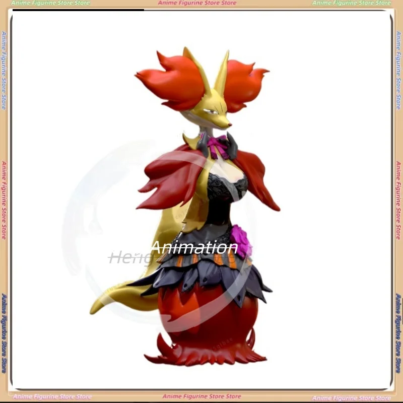 

MOCKING STUDIO Pokémon Braixen 1/10 Delphox Аниме Фигурка из смолы Модель Подарок Модная игрушка Украшение Кусок