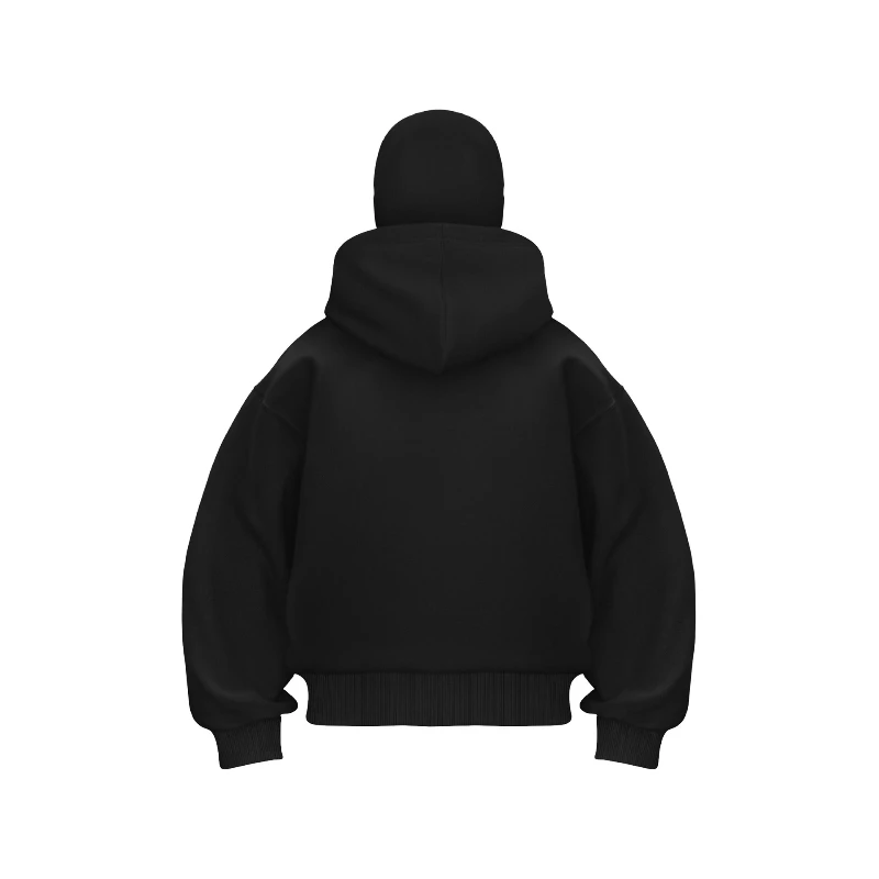 Unisex Loose Y2K Style Hooded Sweatshirt INS Trendy Brand Personalized Double Hat Unique Design Top