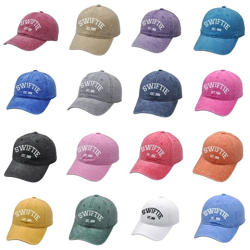 Neue Taylors die Swifts Baseball Caps Stickerei Hüte Retro Baumwolle Ente Zunge Hut im Freien Unisex für Fans Geburtstags geschenke