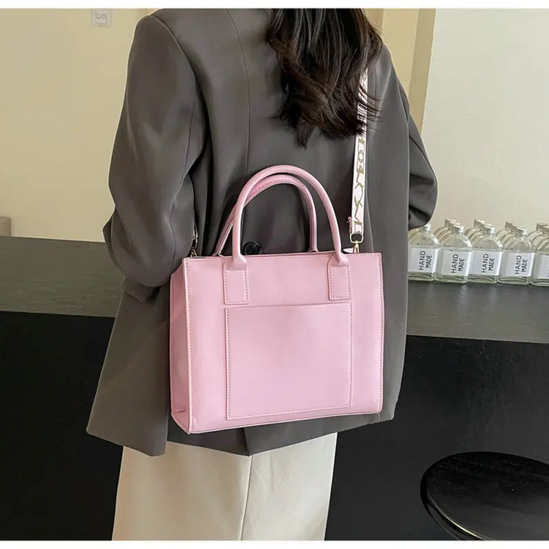 Women\'s Bag Large Capacity PU Leather Tote Bag Shoulder Bag For Women Fashion Handbag Shopping