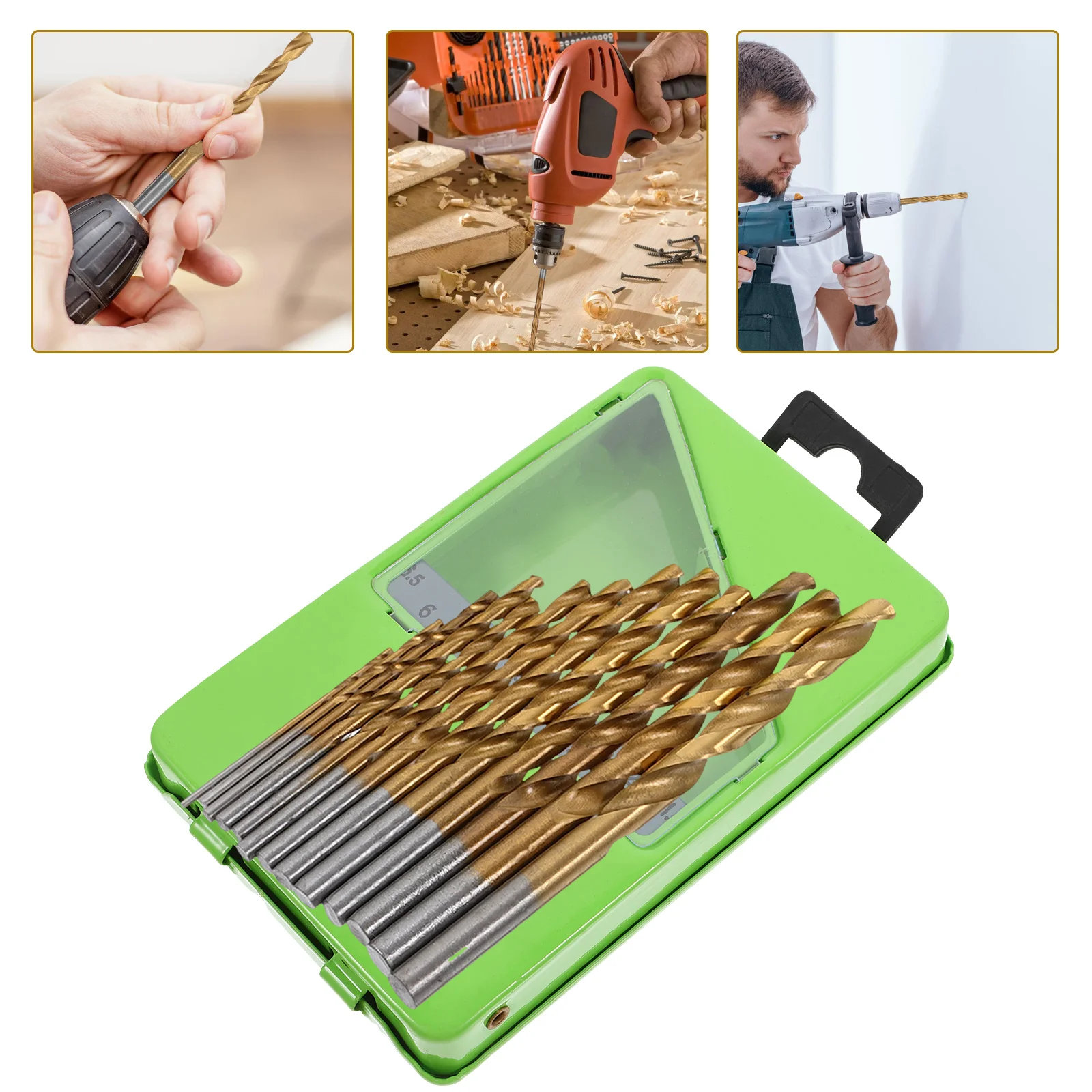 

1 set Set Professional Drill Bits For Hard Steel Stainless Drill Bits Storage Box Included Tool Parts