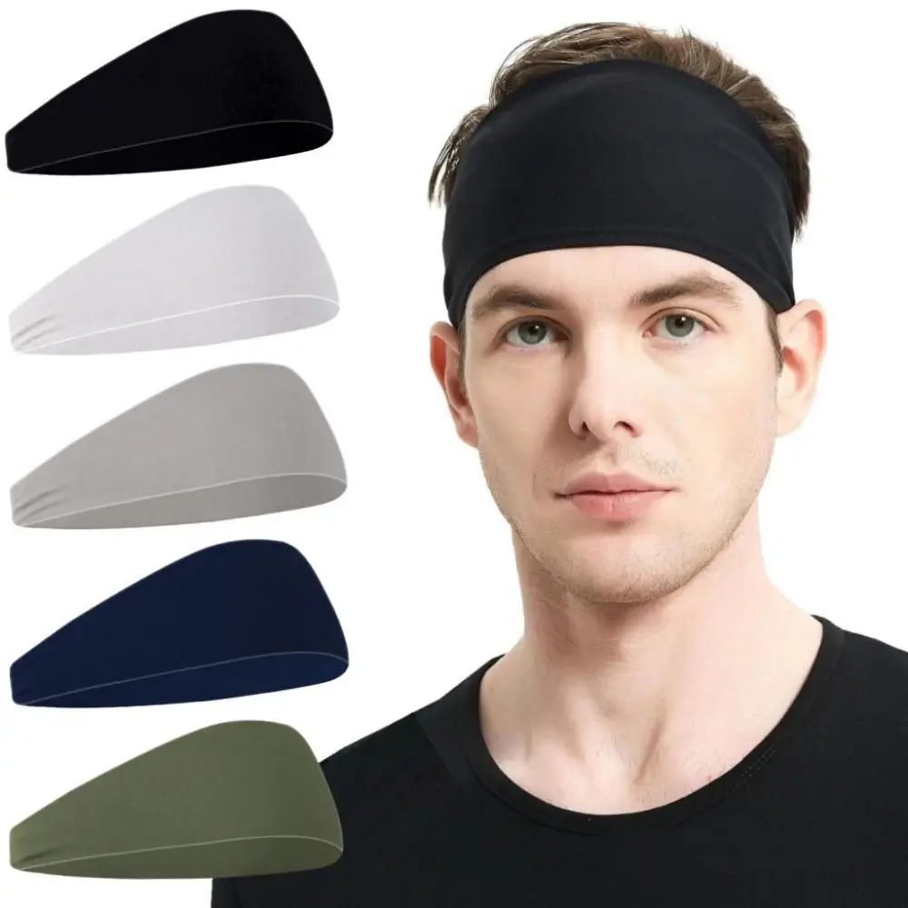 

Moisture Absorbing Workout Headbands for Men Quick-Dry Non Slip Stretchy Sweatband Comfortable Breathable Men‘s Sports Hairband