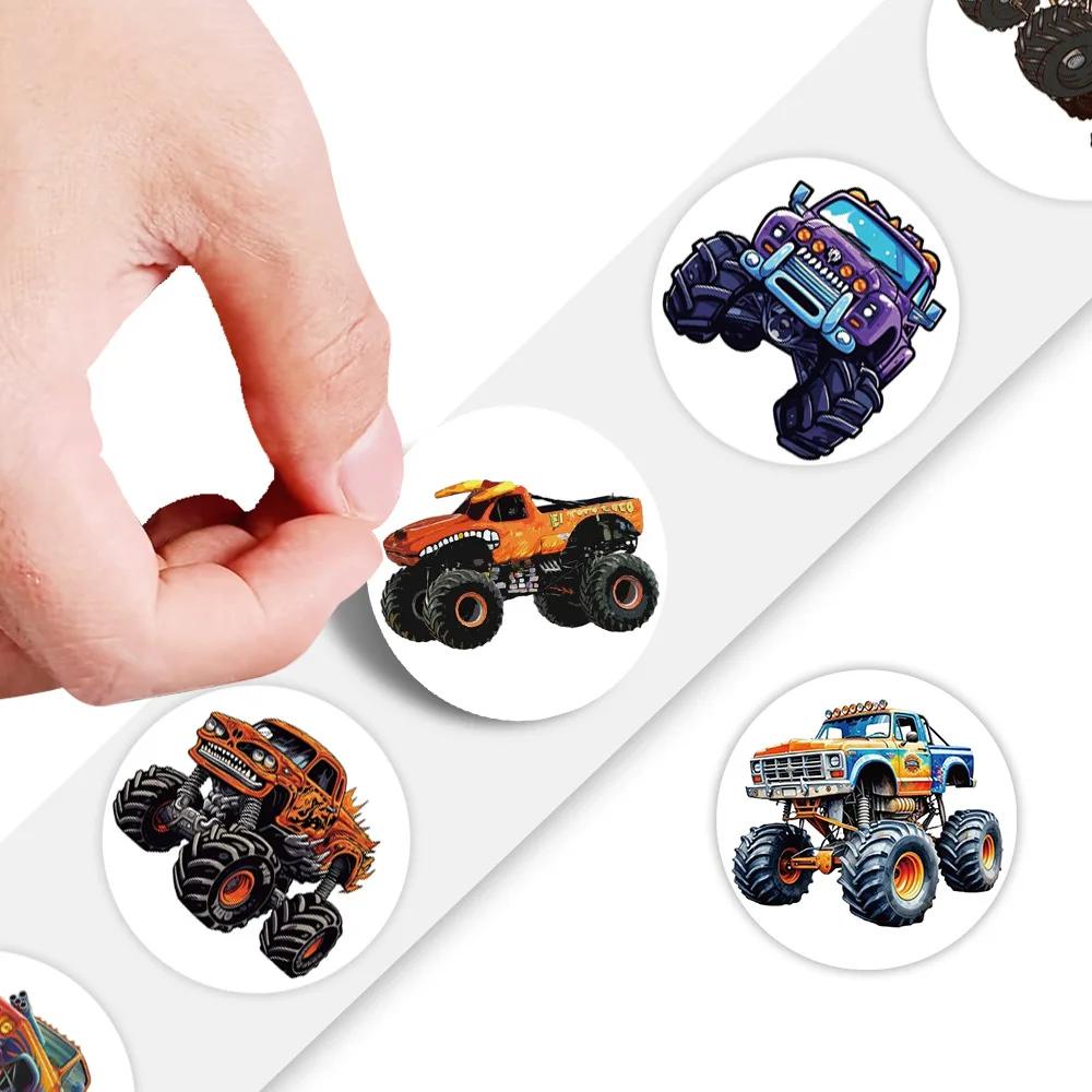 

500PCS Monster Truck Graffiti Sealing Sticker Exquisite Fashion DIY Toys Secret for Bottle Scrapbook Travel Bag Aesthetic Decals