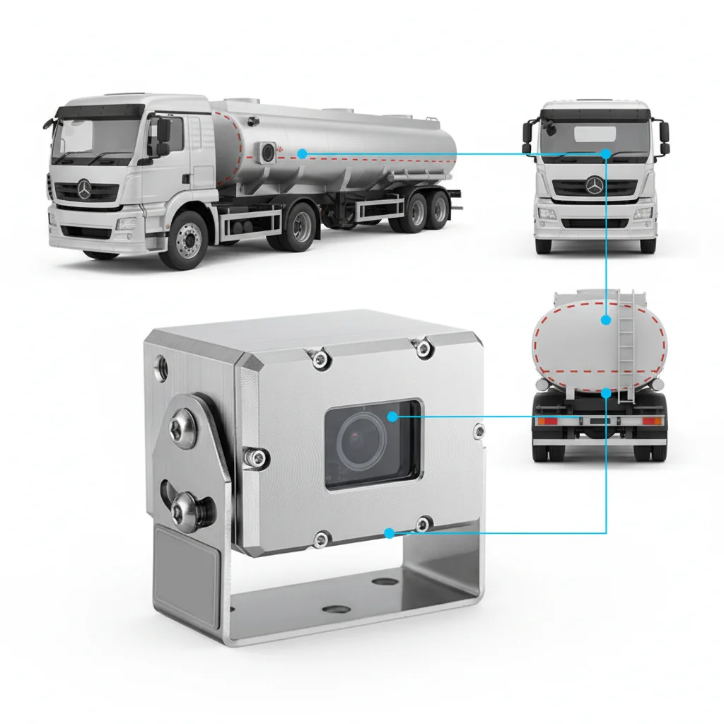 Factory Price 4MP/5MP/8MP Bus Network IP Waterproof Explosion-proof Side View Camera for Gas Transport Vehicles