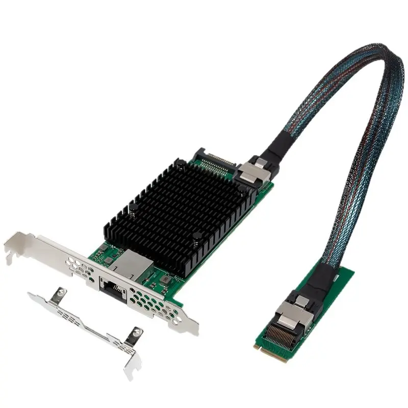 

AED7-M.2 To 10G Network Card M.2 B+M X520 10G Ethernet Server Network Card JL82599EN Chip For Win11/10