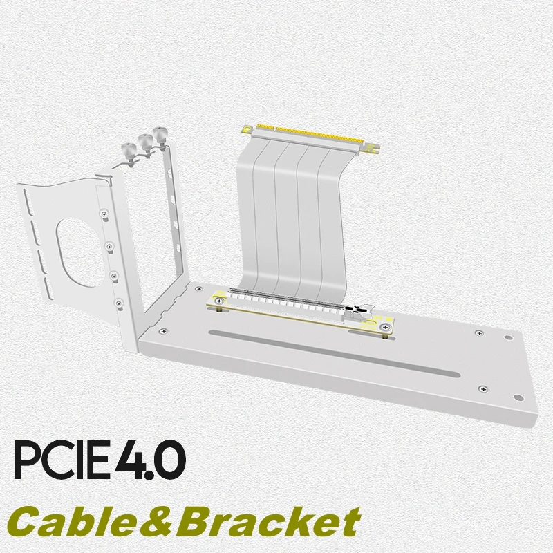 

3 Slot PCI- E 4.0 16X Graphics Card Vertical Kickstand/base ATX Case Flexible Connector Cable Riser Card Extension for GPU