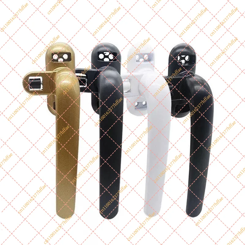 Aluminum Casement Window Handle with Lock, Durable Sliding Door & Window Hardware Replacement Parts