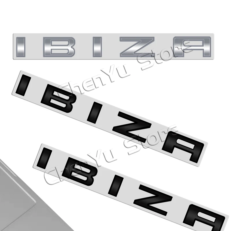 Für ibiza 6l 6j Brief Emblem 3d Aufkleber Aufkleber hinten Kofferraum Abzeichen Logo Metall zubehör