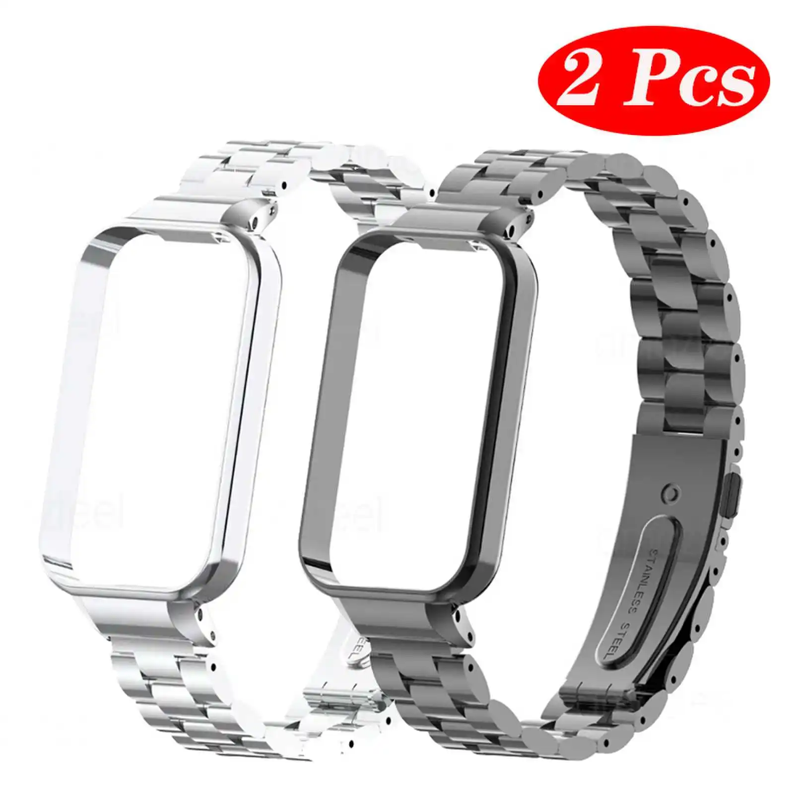 Xiaomi 스마트 밴드 8 용 스트랩 + 케이스 MiBand 8 Active Correa 용 Redmi 스마트 밴드 2 스트랩 용 활성 손목 밴드 교체 팔찌