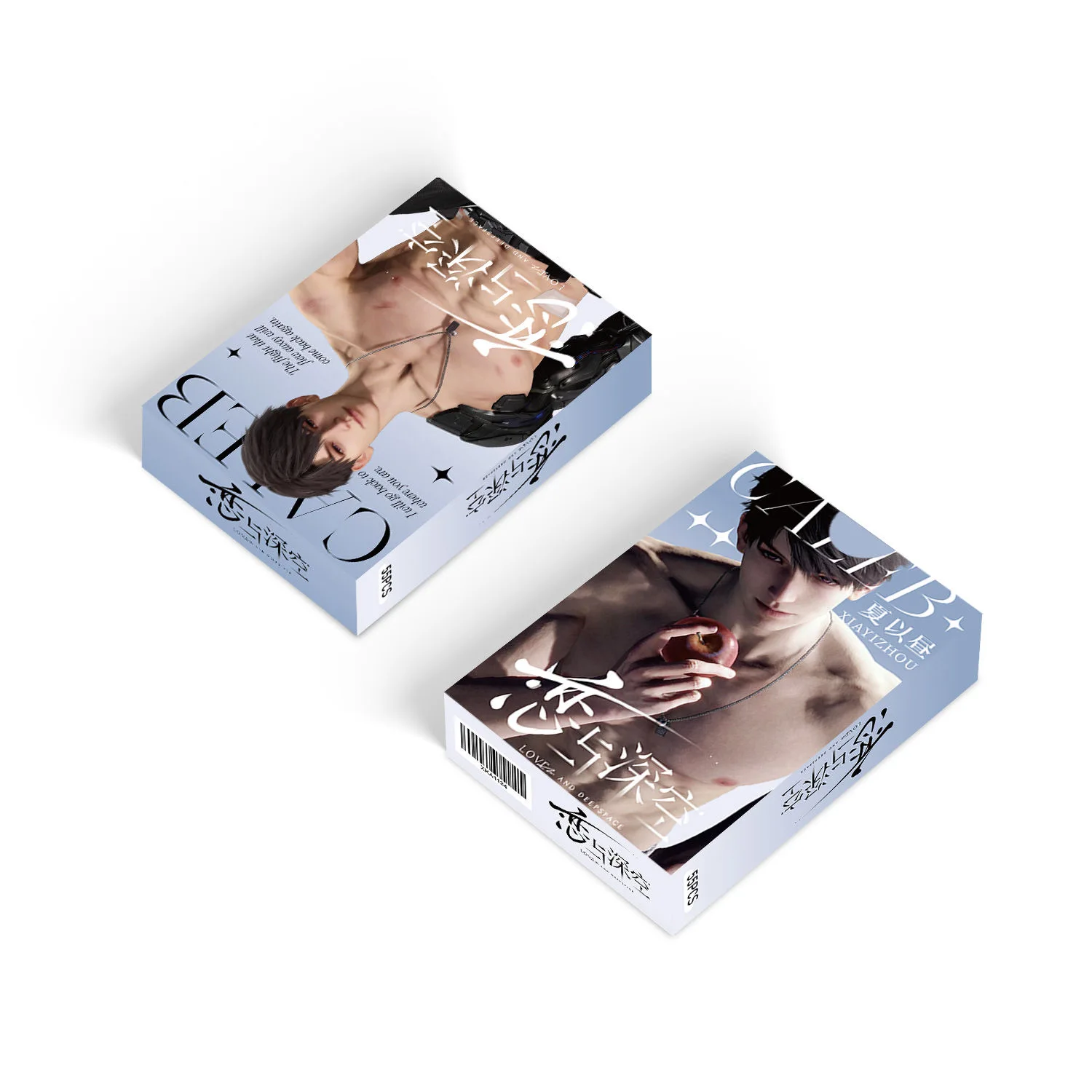 55 قطعة/المجموعة/مجموعة بطاقات صغيرة ليزر الحب والمساحة العميقة مع شخصيات Caleb Sylus Zayne Rafayel - مجموعة بطاقات الصور Lomo للهدايا التنكرية