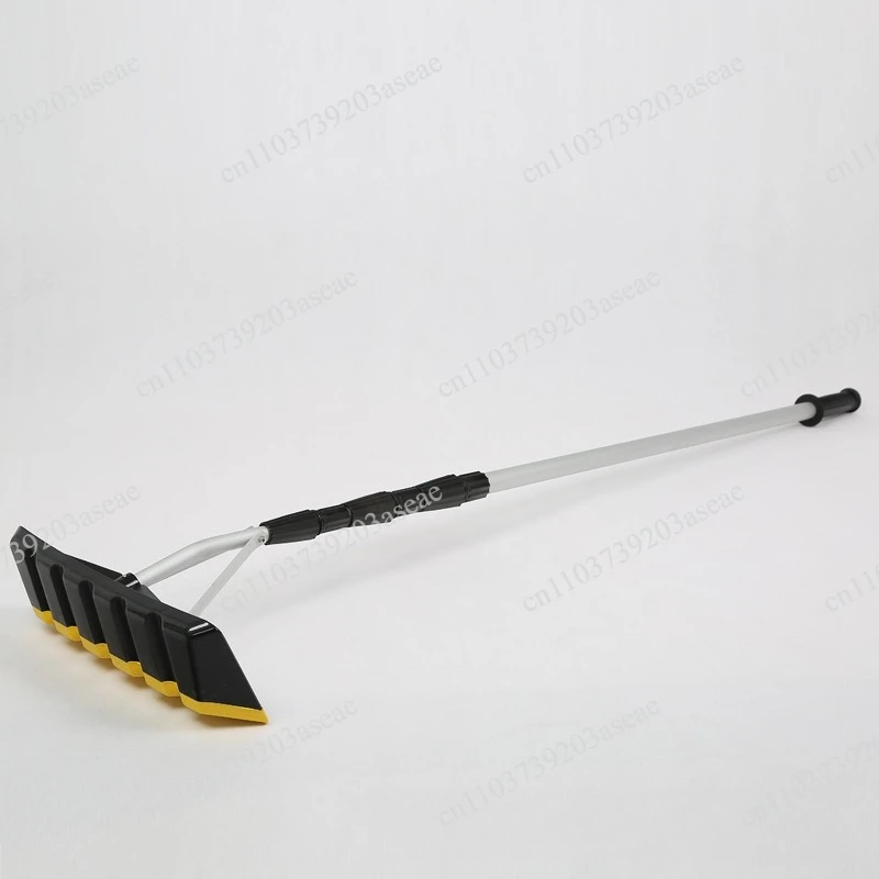 Snow scraping target roof snow removal tool, extendable telescopic handle snow push