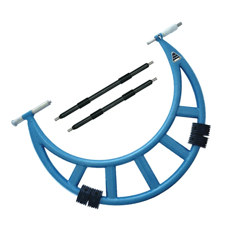 Large Size Outside Micrometer With Adjustable Anvils 400-500mm Micrometer 0.01mm Measure High-Precision