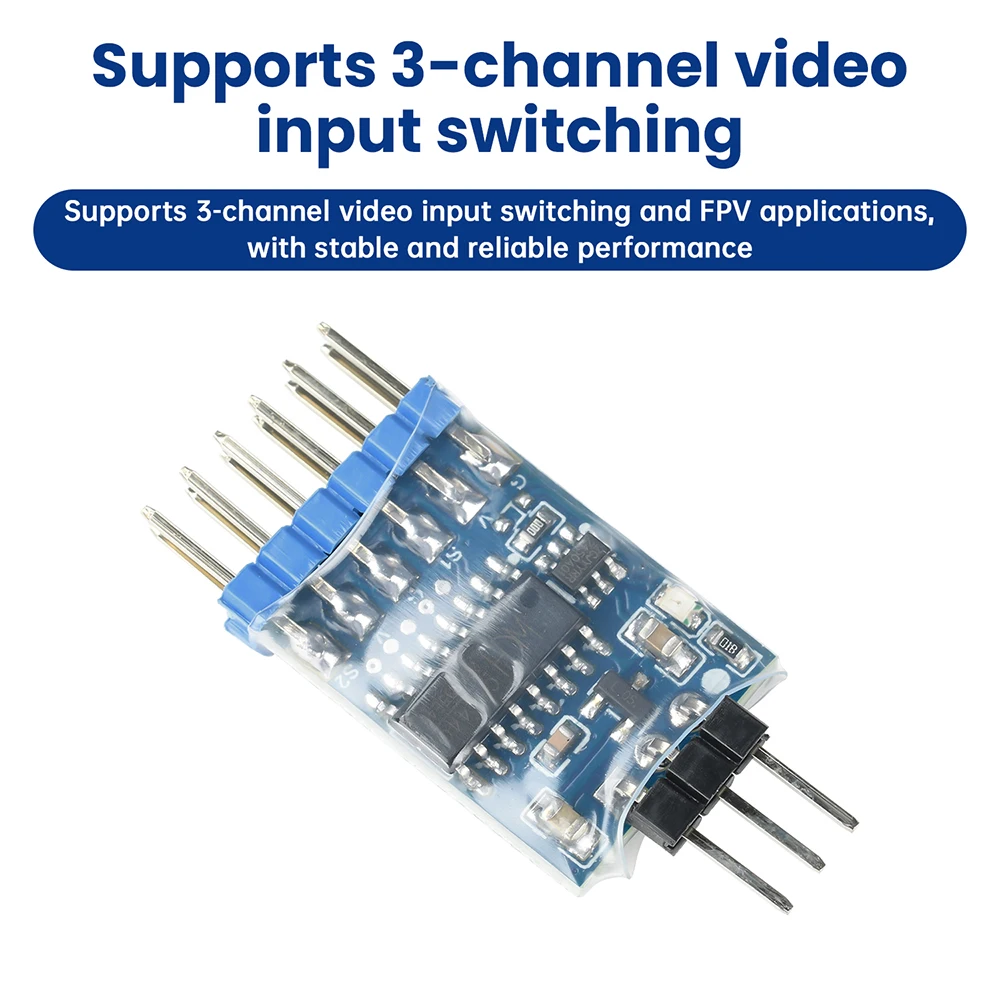 DC 5-12V 2/3-Kanal Video-Schaltermodul 2/3-Wege Video-Schalter PWM-Steuerung für FPV-Drohnen-UAV-Zubehör – Detail 7
