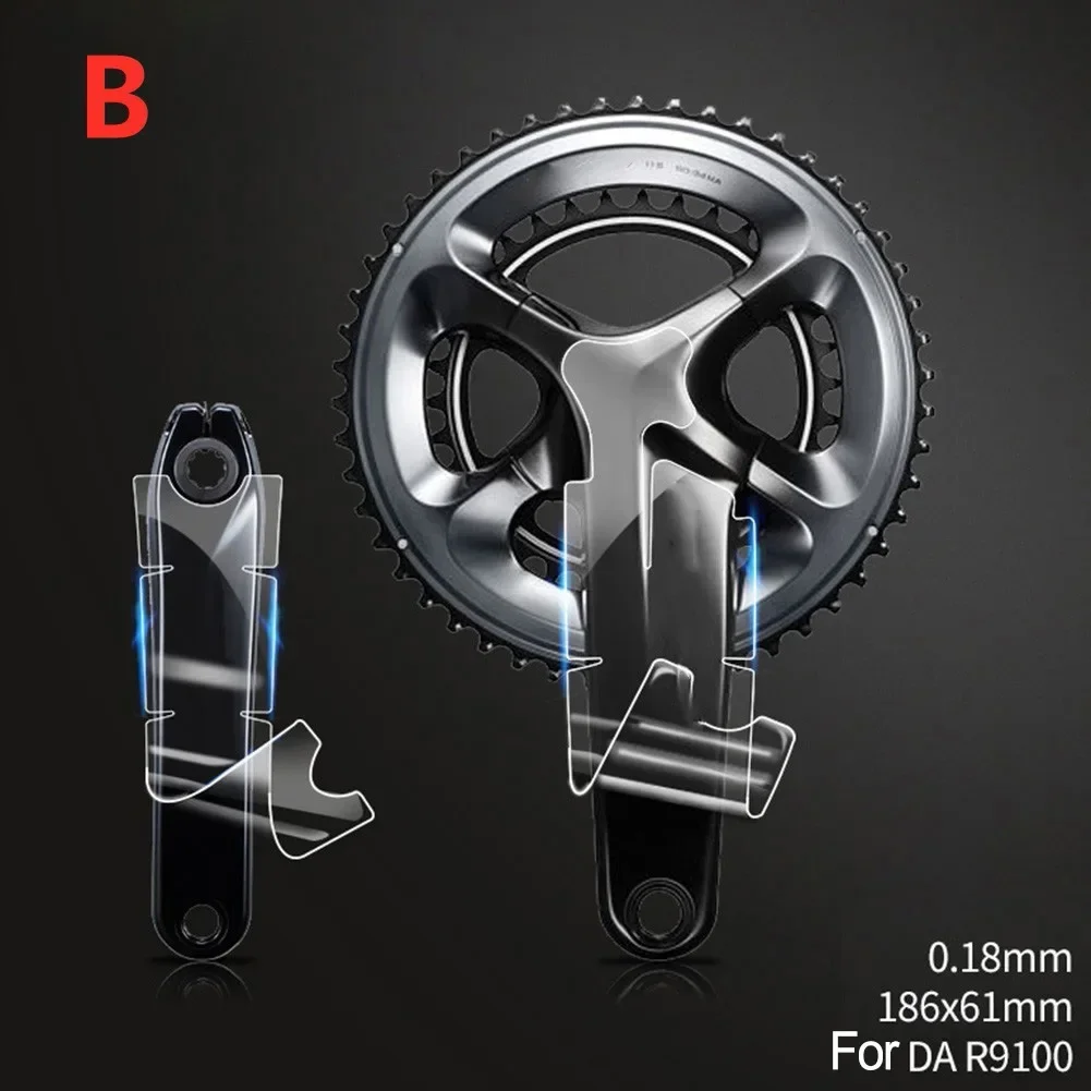 Crank Protector Bike Sticker Anti-collision Bicycle For-SRAM/SHIMAN0 TPH Film 1 Set Cycling DA R9100 Functional