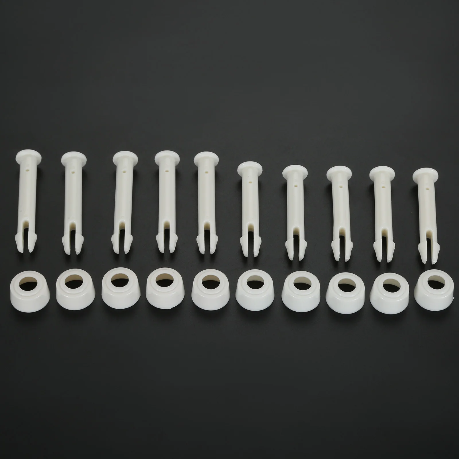 12 Sets 5.5/6cm Plastic Pool Joint Pins and Rubber Seals for Intex Ground Round Frame Pool with Rubber Seals Replacement White