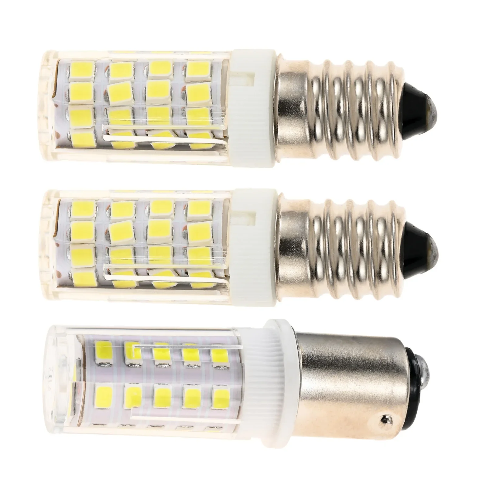 1Pc E14 BA15D 5W AC/200-240V Sewing Machine Lamp Bulb 51/33 LEDs Lamp Beads White Light for RV Camper Marine Yacht Boat Trailer