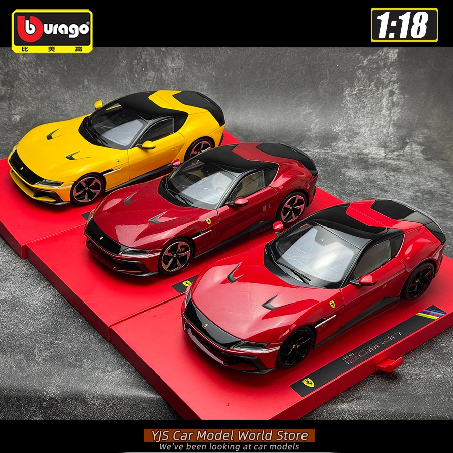 Burago Diecast car model 1/18 12Cilindri  Static display car models Collect car models