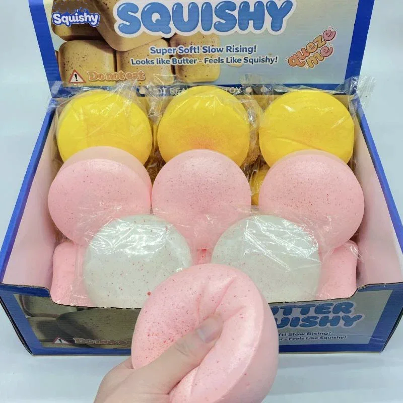 Taba Yogurt Cake Bread Squeeze Toy Soft Stress Relief Slow Rising Sensory Fidget Toys for Kids and Adults Relaxing Gifts