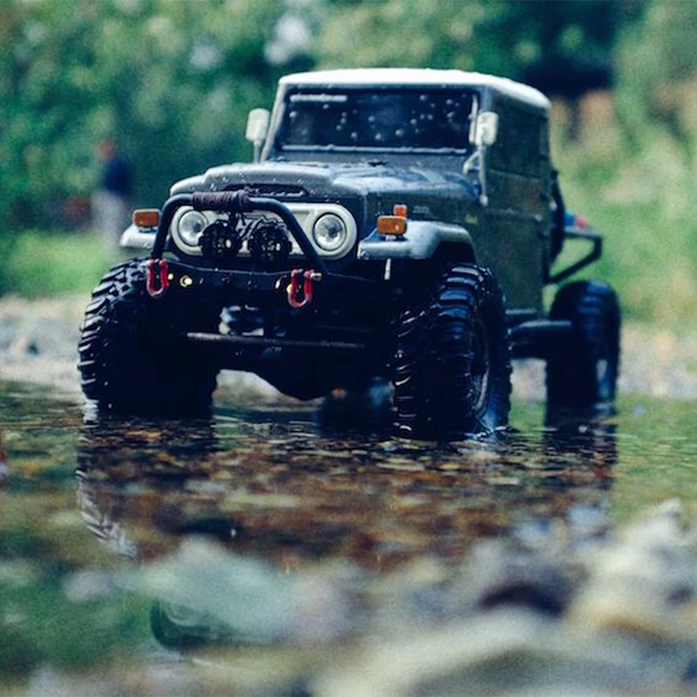 SCX10 90046 TRX4 PC Transparent Car Shell 1/10 Climbing Car Shell FJ40 Half Truck Front