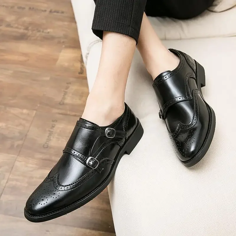 Men's Shoes Moccasins Formal Wear New Fashion Shoes Vintage Leather Shoes Men's Sneaker Wedding