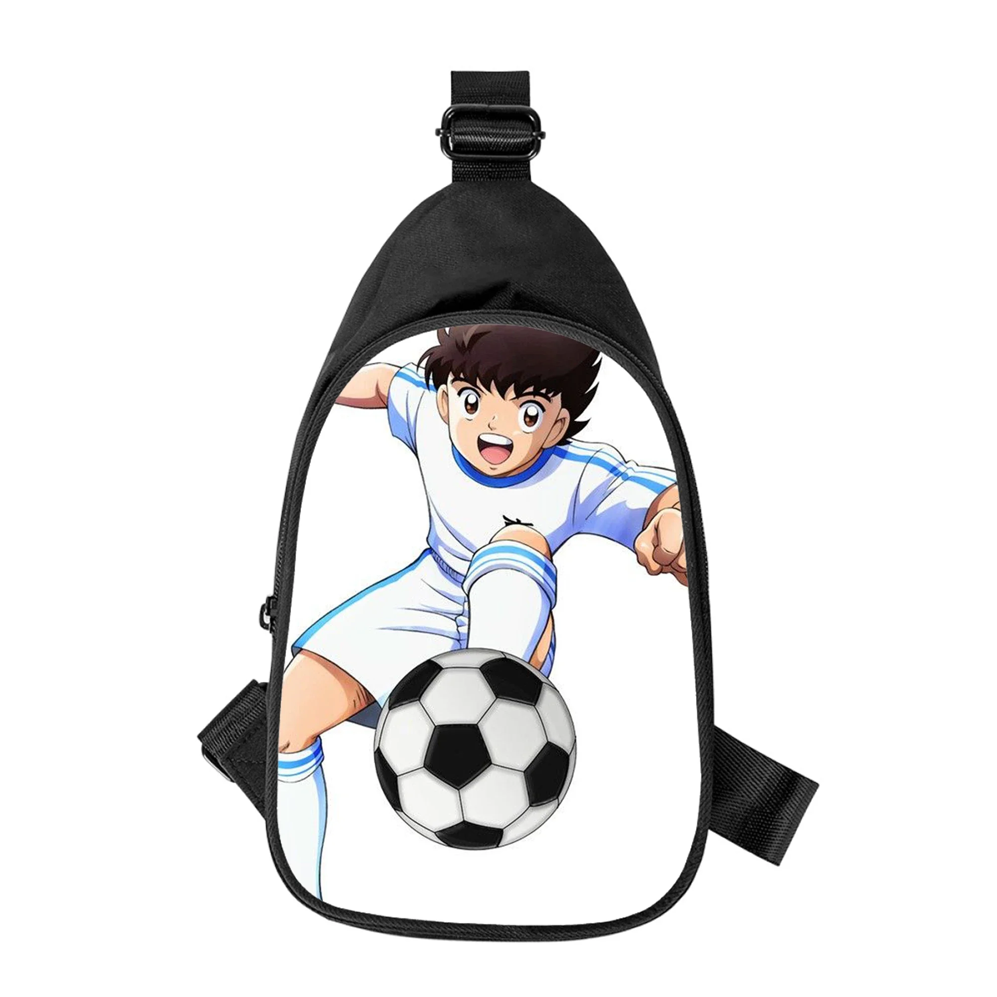 Anime capitão Tsubasa impressão 3D cruz saco de peito para homens e mulheres, bolsa de ombro, marido, escola, saco de cintura, masculino, novo, diagonalmente