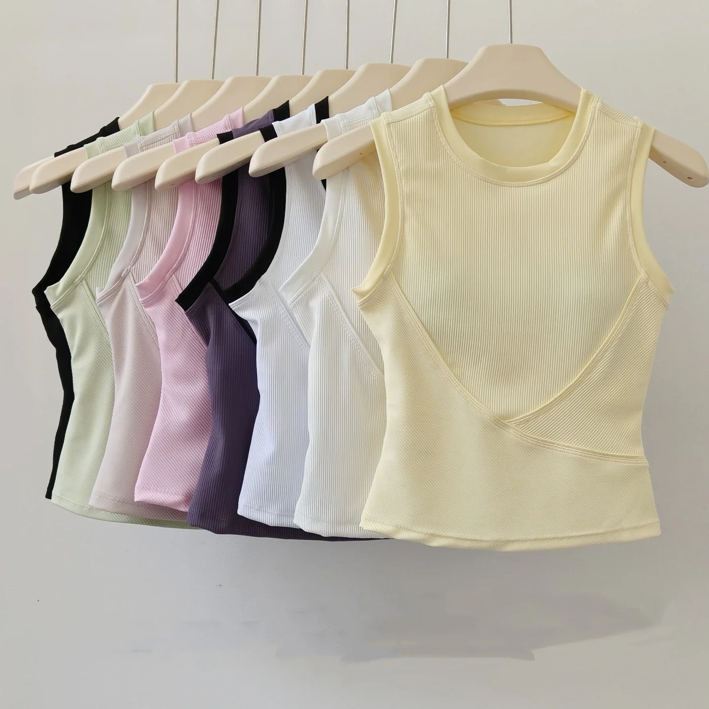 High-Intensity Sports Vest for Running Shock-Proof Gym Gathered Quick-Drying Breathable Outer Fitness Training Yoga Back Beauty