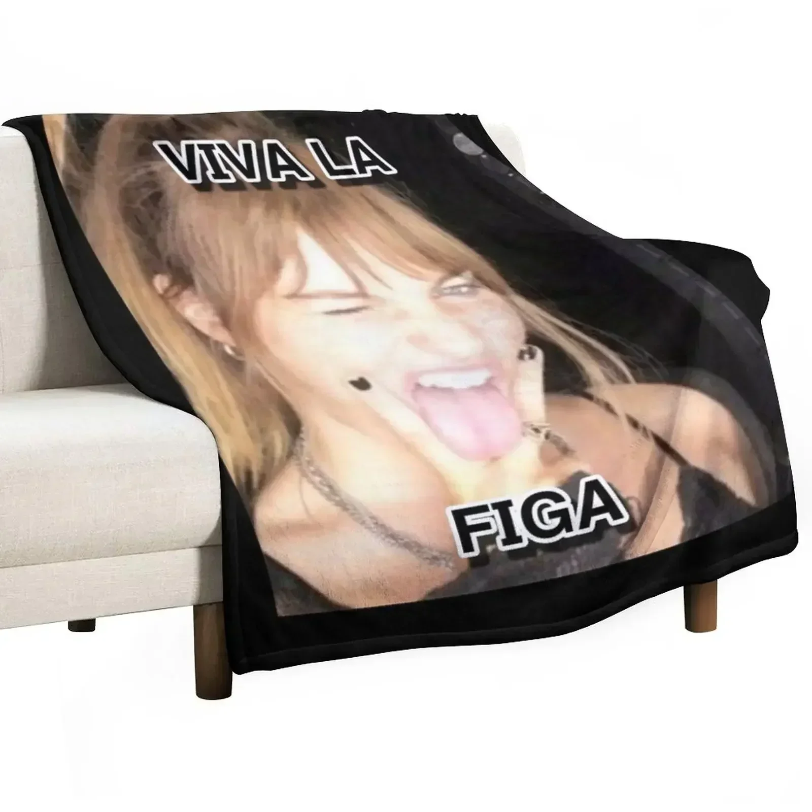 Victoria de Angelis VIVA LA FIGA Throw Blanket funny gift Soft Plaid Stuffeds Blankets