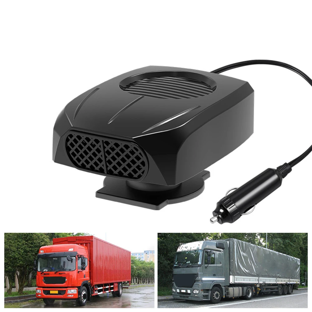 12 فولت 24 فولت زجاج سيارة مزيل الصقيع التدفئة السريعة مزيل الضباب 2 في 1 مروحة سخان السيارة الكهربائية سخان السيارات شاحنة فان سخان المحمولة #2