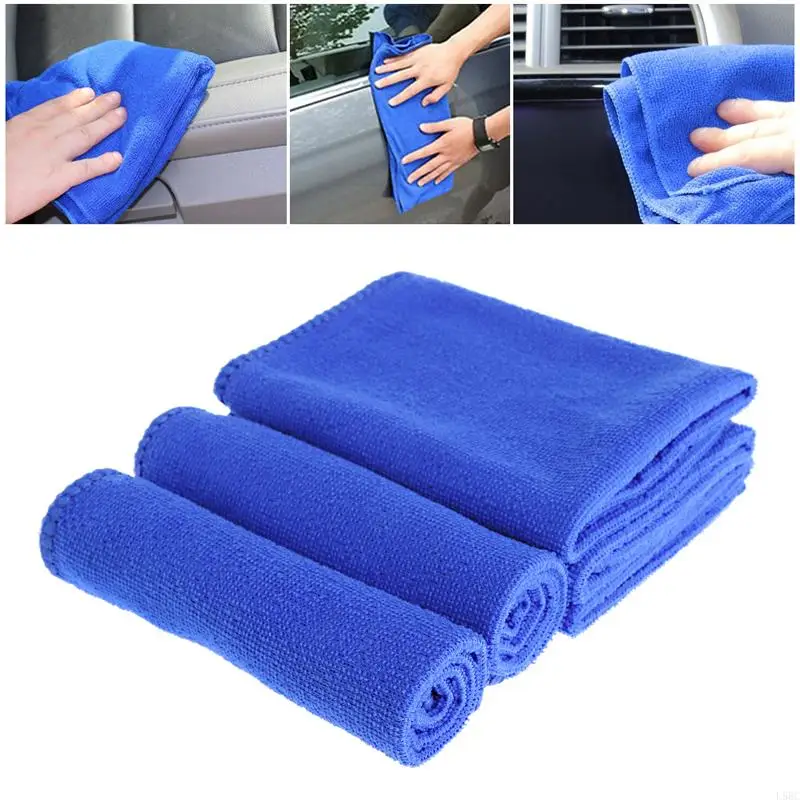 L5BC 5 Pcs Soft Absorbent Wash Cloth Car Auto Care Microfiber Cleaning Towels