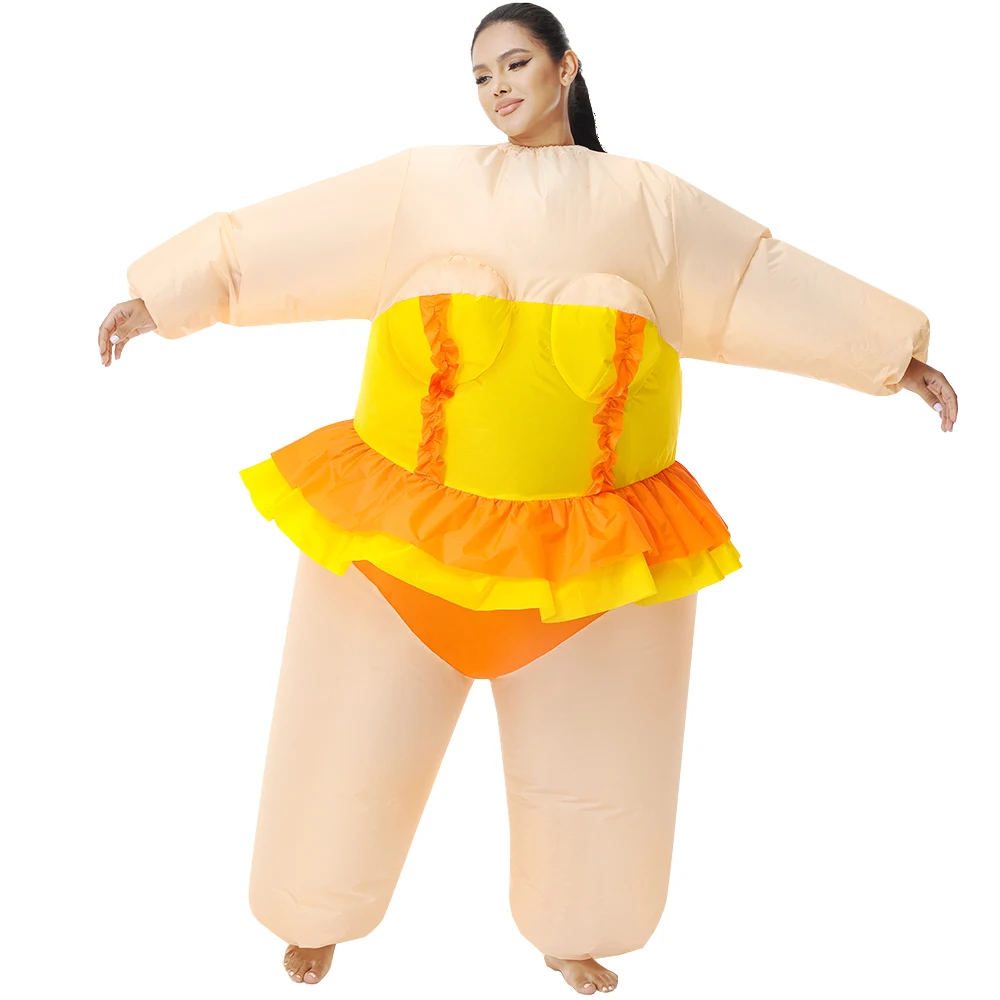 Anime Ballet Dans Opblaasbare Kostuums Grappig Fancy Halloween Party Cosplay Kostuum Ballerina Jurk Verjaardagscadeaus Pakken
