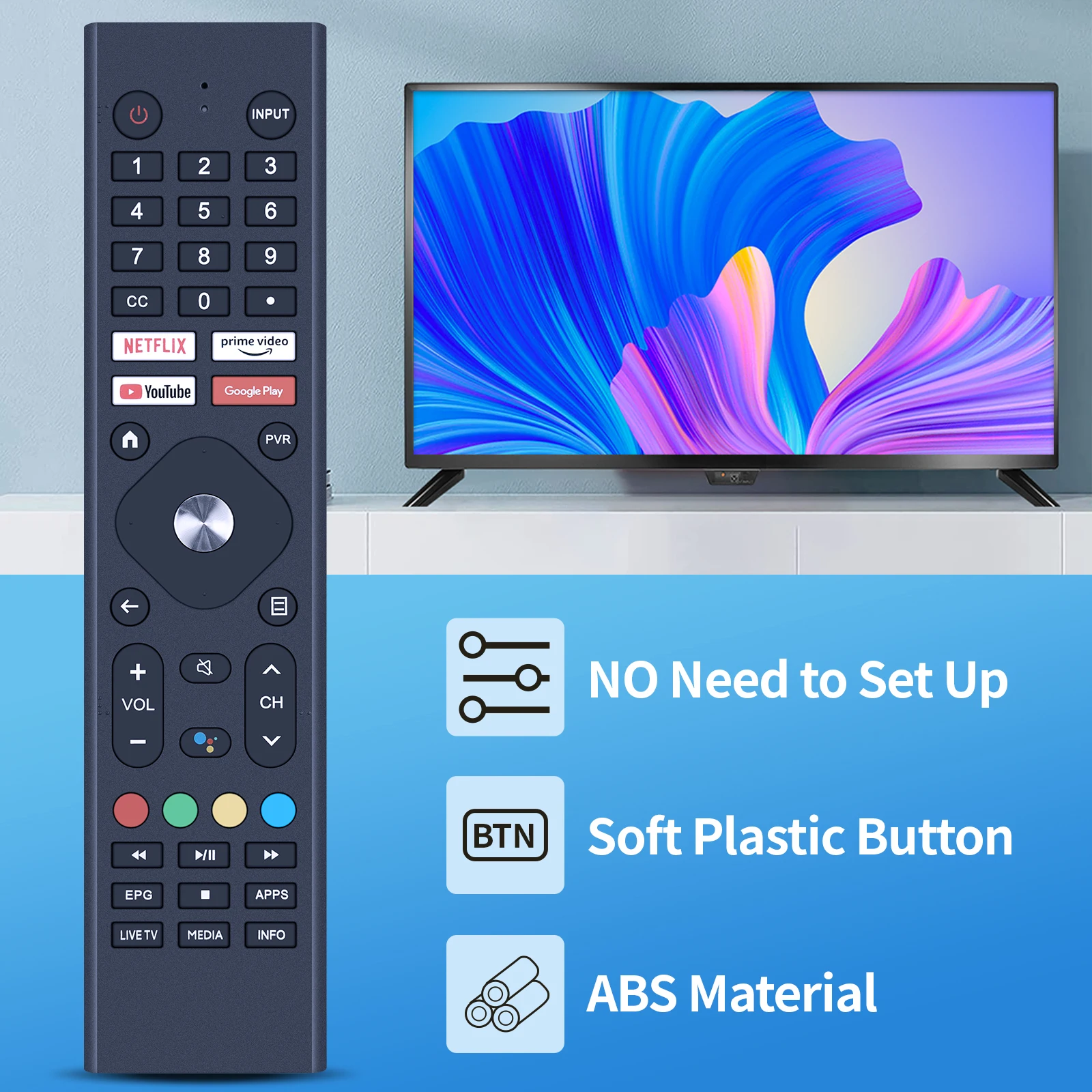 New Remote Control EN4601AN 4K for NOBLEX tv