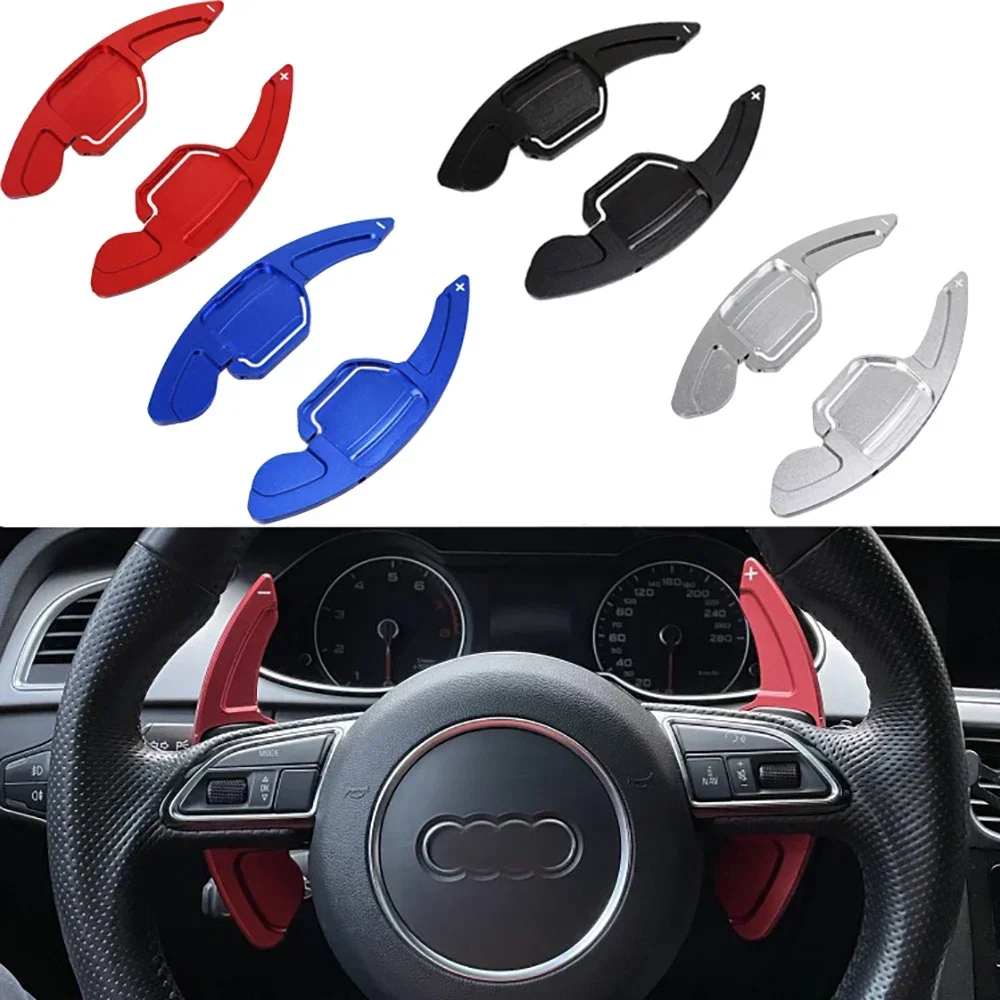 

Car Steering wheel paddle shifters Aluminum Shift Paddle Blade For A4 B8 A3 8P A5 A6 A7 A8 S5 Q3 Q5 Q7 Shift Paddle Extension