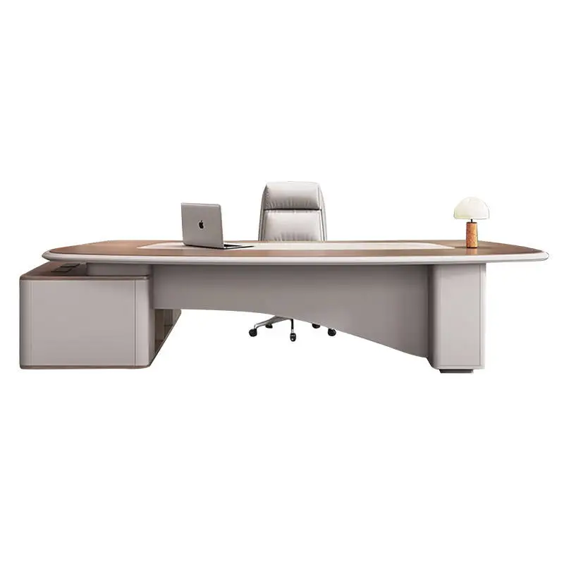 *Simple Minimalist Modern boss Desk Commercially Designed Modern Double Cabinet Durable Executive Office Desk