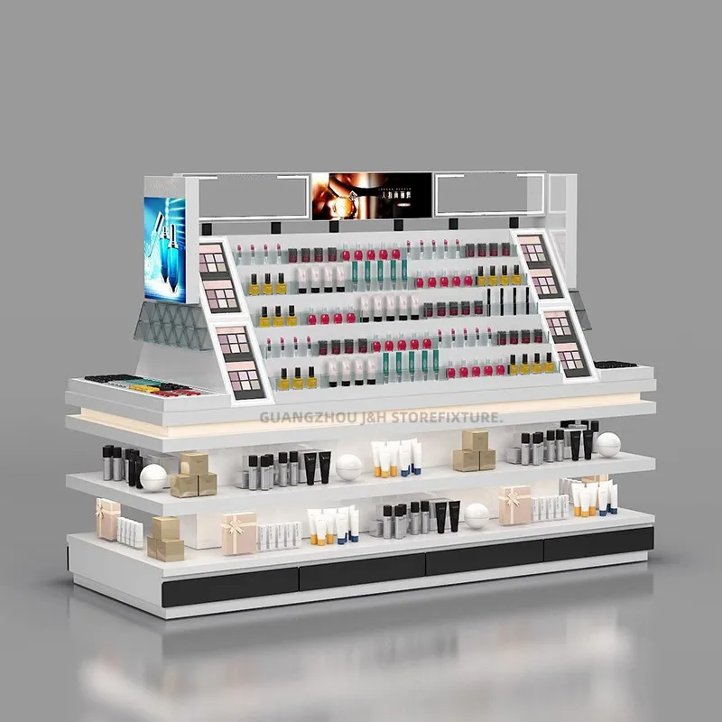 

customized.Modern high end retail custom perfume shop center cosmetic store shelves cosmetics storage shelf cosmetics