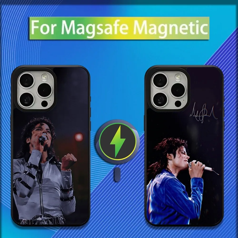 

Music Michael J-Jackson Phone Case For iPhone 16,15,14,13,12,11,Plus,Pro,Max,Mini Magsafe Magnetic Wireless Charging