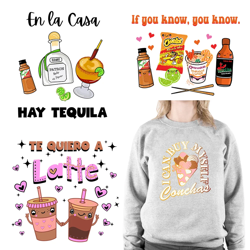 

Cute Mexico Culture Decals Latina Mexican Bonita Thermal Iron On DTF Transfer Sticker Ready To Press For Shirts Hoodies