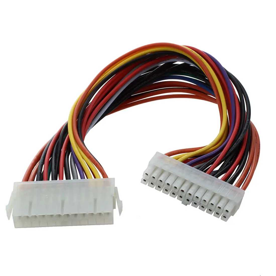 SCLS 29.5cm Computer PSU ATX 24 Pin Male to Female Extension Power Cable