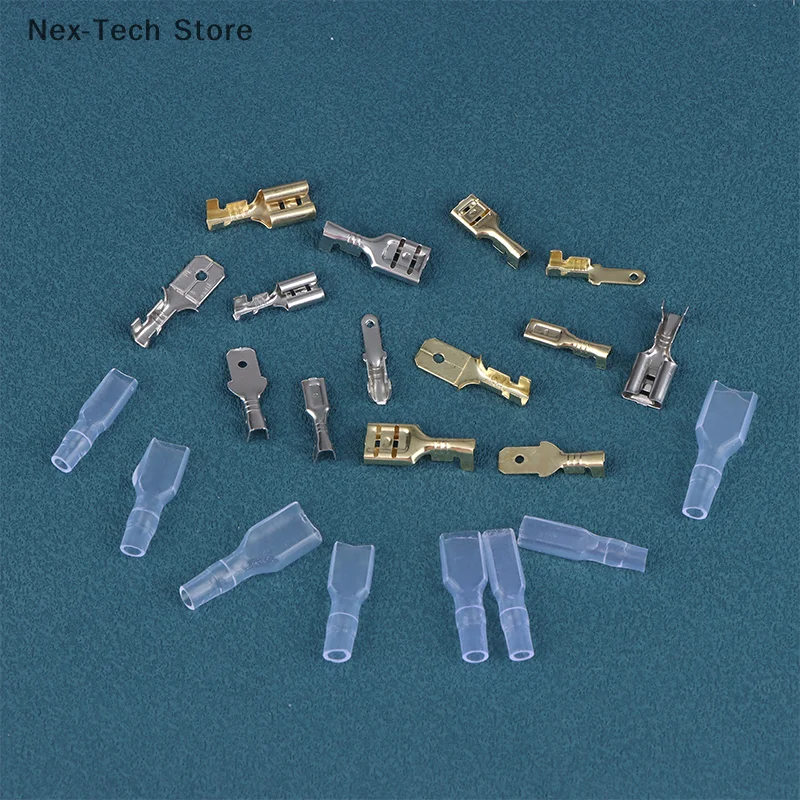 120/270/315Pcs 2.8/4.8/6.3mm Spade Crimp Terminals Male Female Wire Connector Electrical Terminals Assorted Kit