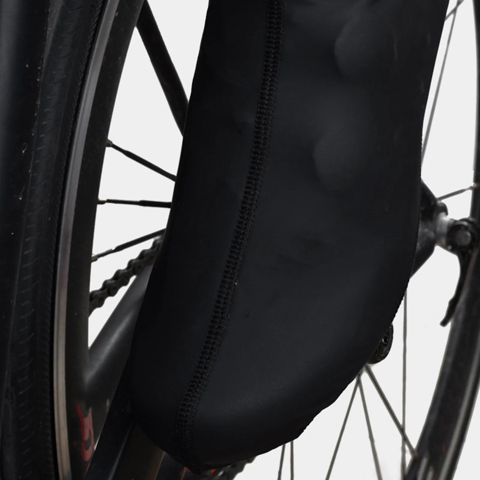 

1Pair Cycling Shoe Covers Windproof Thermal Fleece Lined Winter Riding Overshoes on Off Anti Scratch Bike Shoe Covers