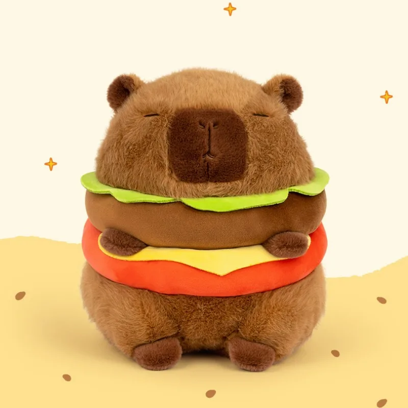 

Kapibala Doll Hamburg Capybara Doll Cartoon Rodent Stuffed Toy Cute Guinea Pig Pillow Kawaii Pillow Home Decoration Girls Gifts