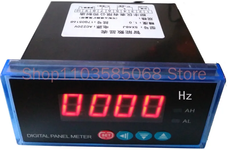 SX48 0-10V Tachometer Digital Display Meter Frequency Converter Frequency Meter Ampere Meter 4-20mA,DP3 Rpm Transmitting