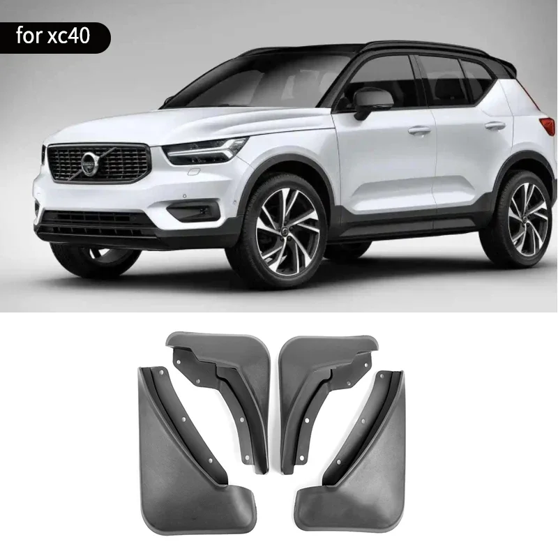 

FOR Volvo XC40 2017-2022 Mudguard Fender Mud Flap Guards Splash Mudflaps Car Accessories Auto Front Rear 4pcs Mudguards