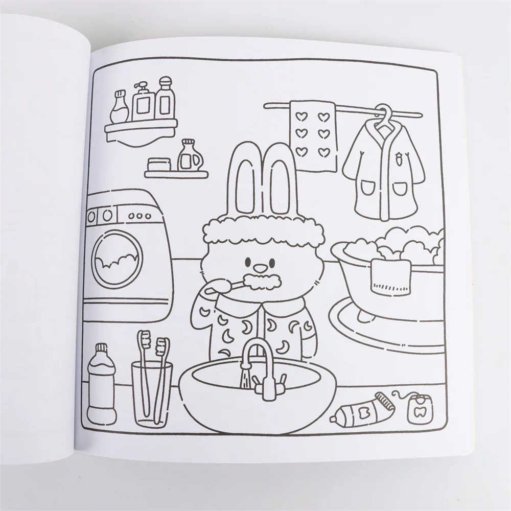CUDDLE CUTIES Cute Comfy Coloring Book for Adults and Teens Featuring Adorable Creatures in Cozy Hygge Moments for Relaxation