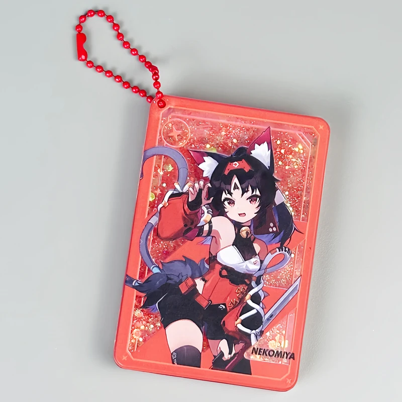 Anime Zenless Zone Zero Nekomiya Mana Cosplay acrílico arena movediza Mahjong colgante llavero mochila decoración navidad regalo de cumpleaños