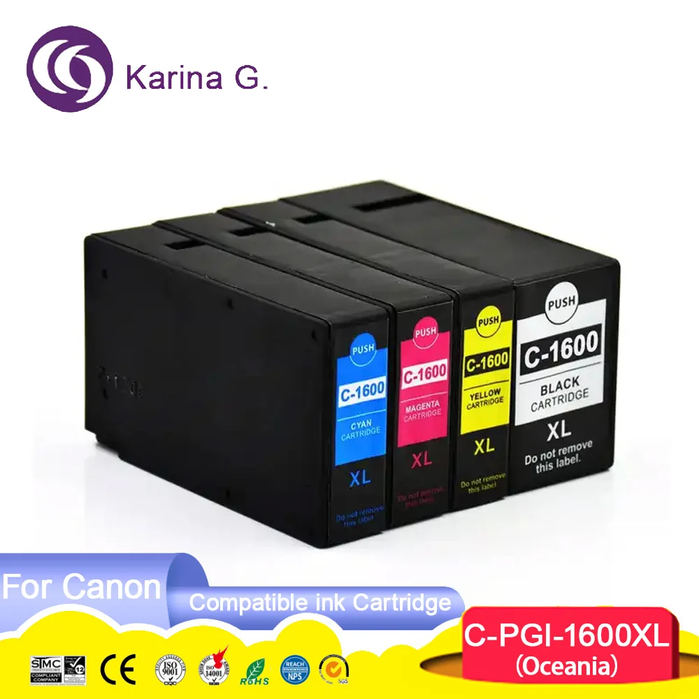 

PGI-1600XL PGi1600XL PGi1600 Цветной совместимый картридж премиум-класса для принтера Canon MAXIFY MB2060 MB2160 MB2760