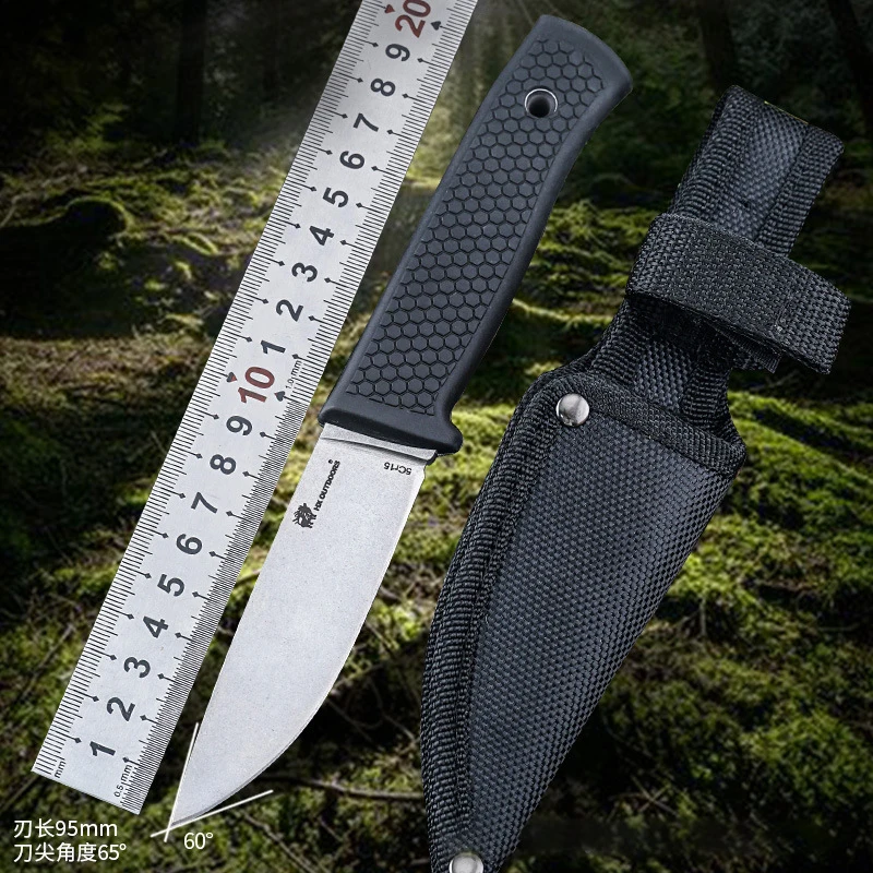 Internet famous brand outdoor travel straight knife survival knife, wilderness camping knife with high sharpness and hardness