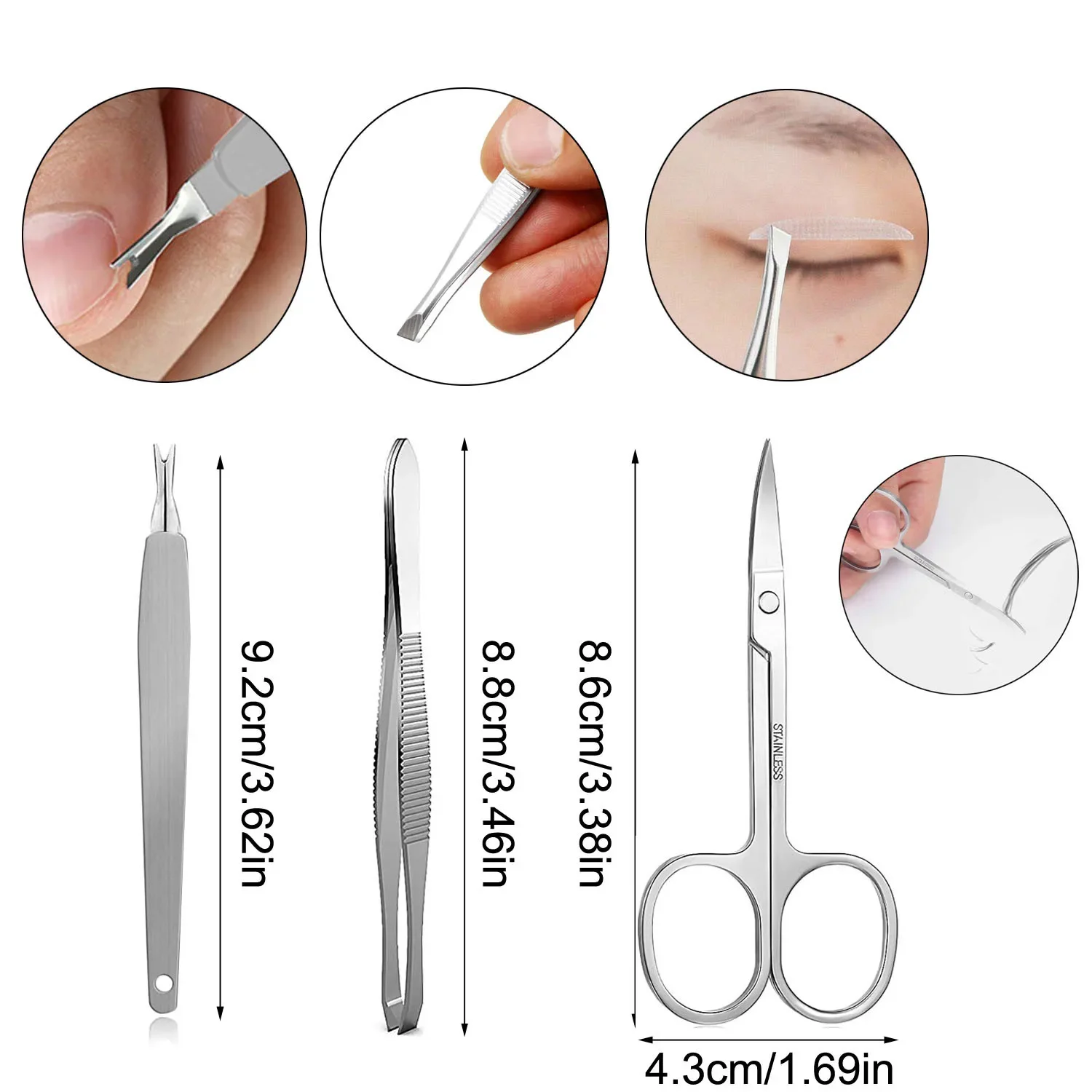 Aço inoxidável Pedicure Faca Set, Nail Nippers, Clipper, Removedor Kit, Alta Qualidade, Profissional, Ingrown Toenail, Pé Cuidados Ferramentas