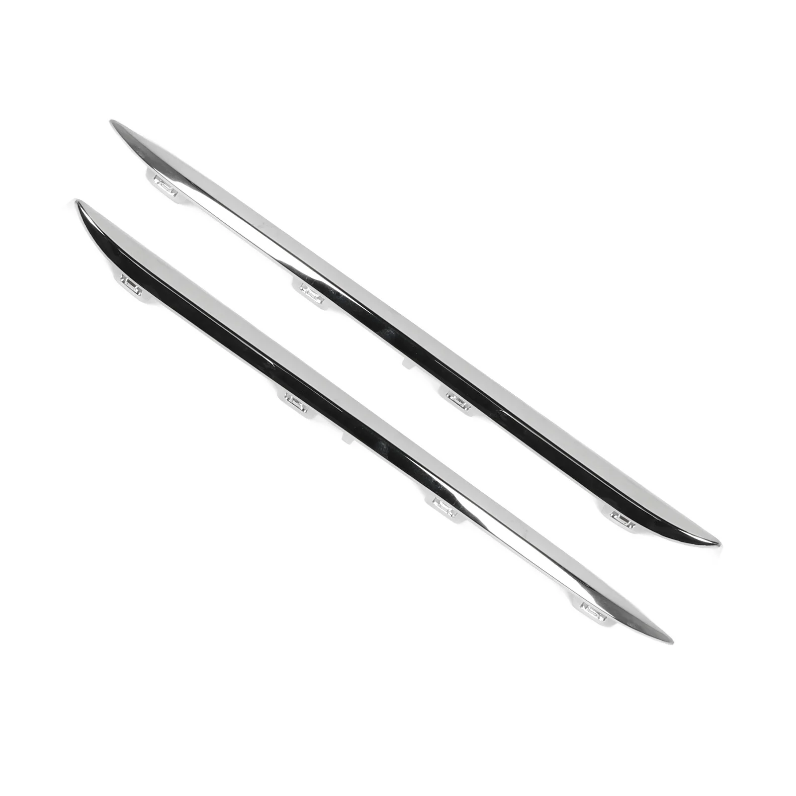 2pcs 205 885 0521 Rear Bumper Chrome Side Molding Trim Replacement for  C‑Class W205 Standard Pre‑Facelift 2015 to 2018